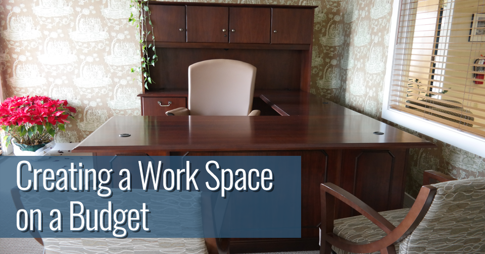 Creating An Office Work Space On A Budget Workspace