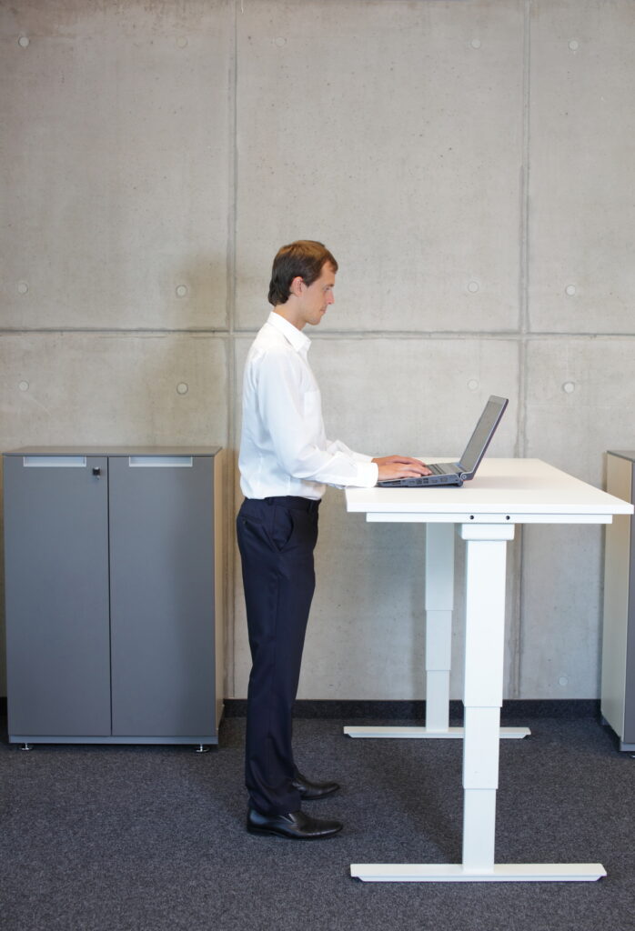 standing height desk