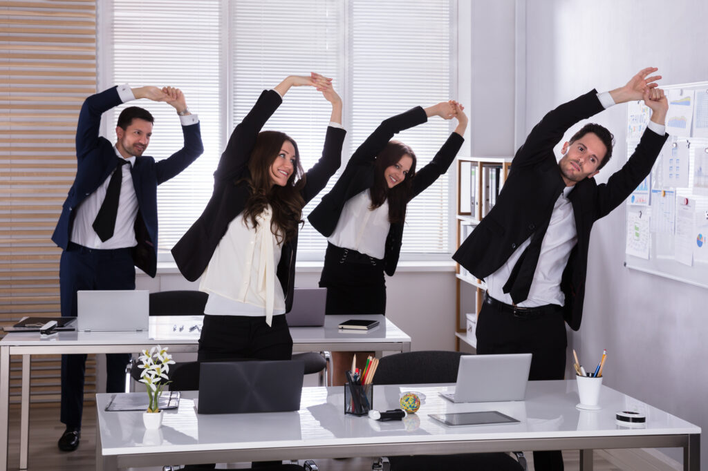 standing desk exercises